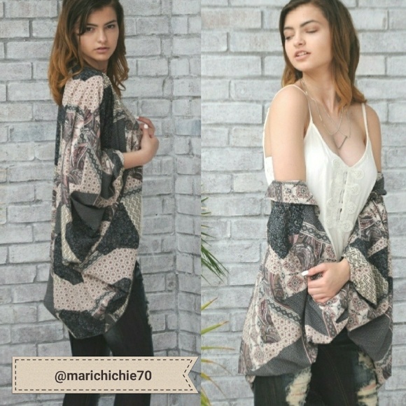 NWT Silky Cocoon Kimono - Picture 3 of 4